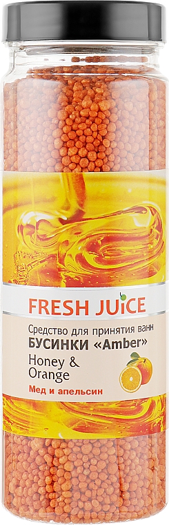 Бусинки для ванны - Fresh Juice Bath Bijou Amber Honey and Orange