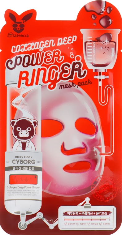 Маска Коллагеновая - Elizavecca Face Care Collagen Deep Power Mask Pack — фото N1
