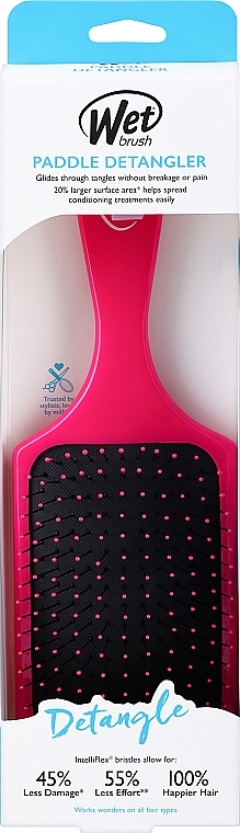 Щітка для волосся - Wet Brush Paddle Detangler Purist Pink — фото N3