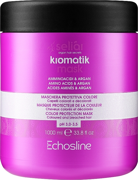Маска для фарбованого волосся - Echosline Seliar Kromatik Mask — фото N3