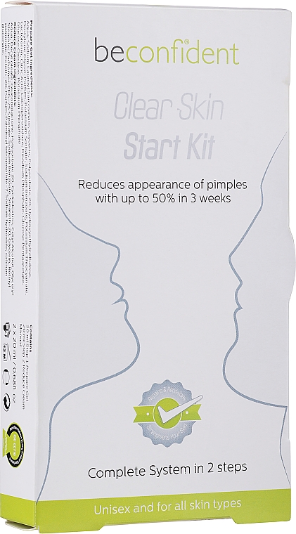 Набор - Beconfident Clear Skin Start Kit (f/cr/20ml + f/gel/20ml) — фото N1
