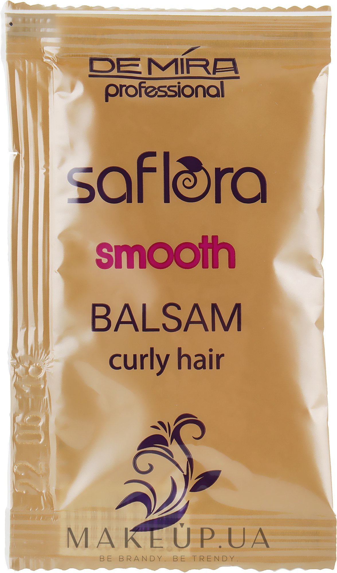 Бальзам для випрямлення волосся та щоденного догляду за хвилястим волоссям - Demira Professional Saflora Smooth (пробник) — фото 15ml