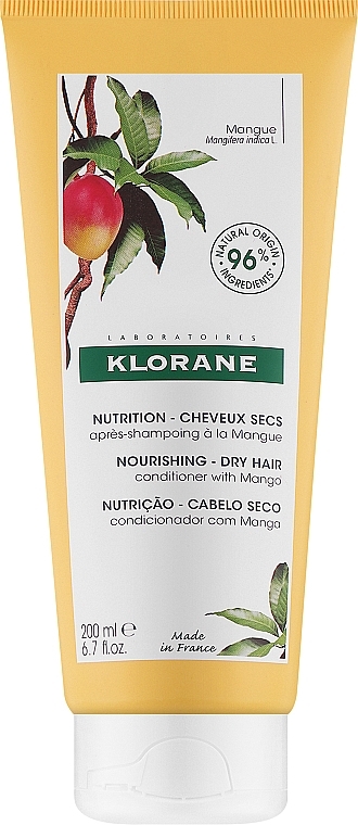 Кондиціонер для волосся з олією манго - Klorane Conditioner Balm Mango Butter — фото N1