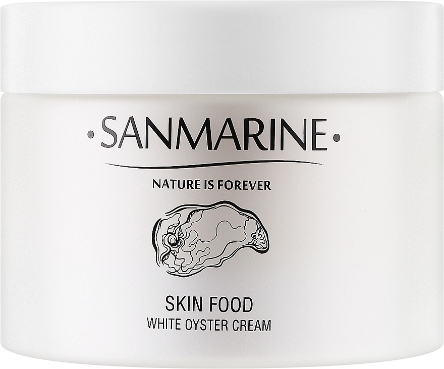 Денний крем із екстрактом устриці для обличчя - Sanmarine Skin Food White Oyster Crea — фото N1