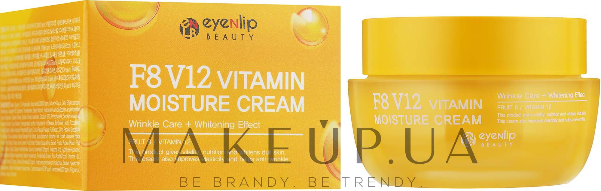 Крем для обличчя вітамінний зволожувальний - Eyenlip F8 V12 Vitamin Moisture Cream — фото 50ml