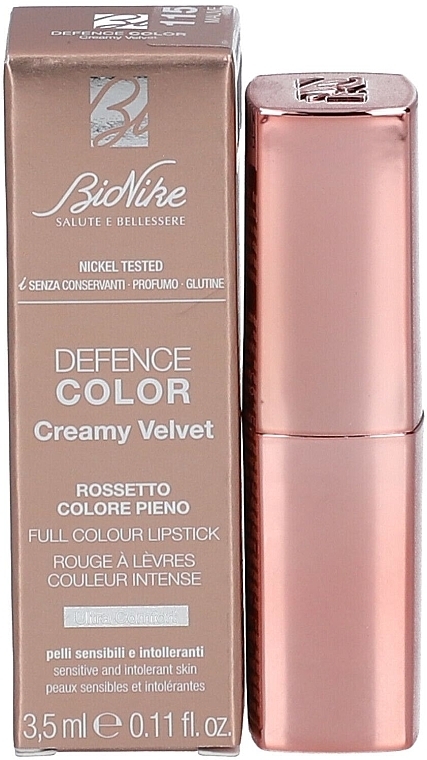 Помада для губ - BioNike Defence Color Creamy Velvet Full Colour Lipstick — фото N4