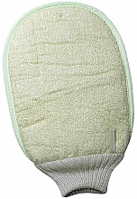 Мочалка-рукавиця для тіла 18x22 см, двостороння                      - Titania Bath Massage Glove Bamboo Hemp — фото N2