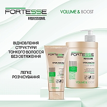 Крем-маска для волосся - Fortesse Professional Volume & Boost Cream-Mask — фото N7
