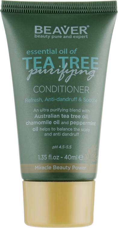 Зміцнювальний кондиціонер для волосся з олією чайного дерева - Beaver Professional Essential Oil Of Tea Tree Conditioner — фото N3
