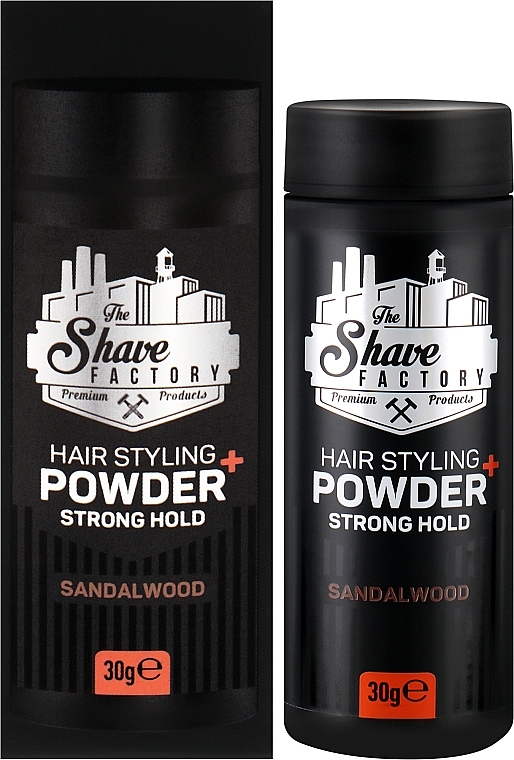 Пудра сильної фіксації - The Shave Factory Hair Styling Powder Sandalwood — фото N2