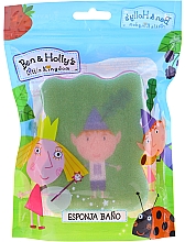 Мочалка банна дитяча "Бен і Холлі", Бен, зелено-рожева - Suavipiel Ben & Holly Bath Sponge — фото N1