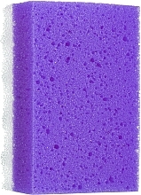 Парфумерія, косметика Губка для душу квадратна, велика, фіолетова - LULA