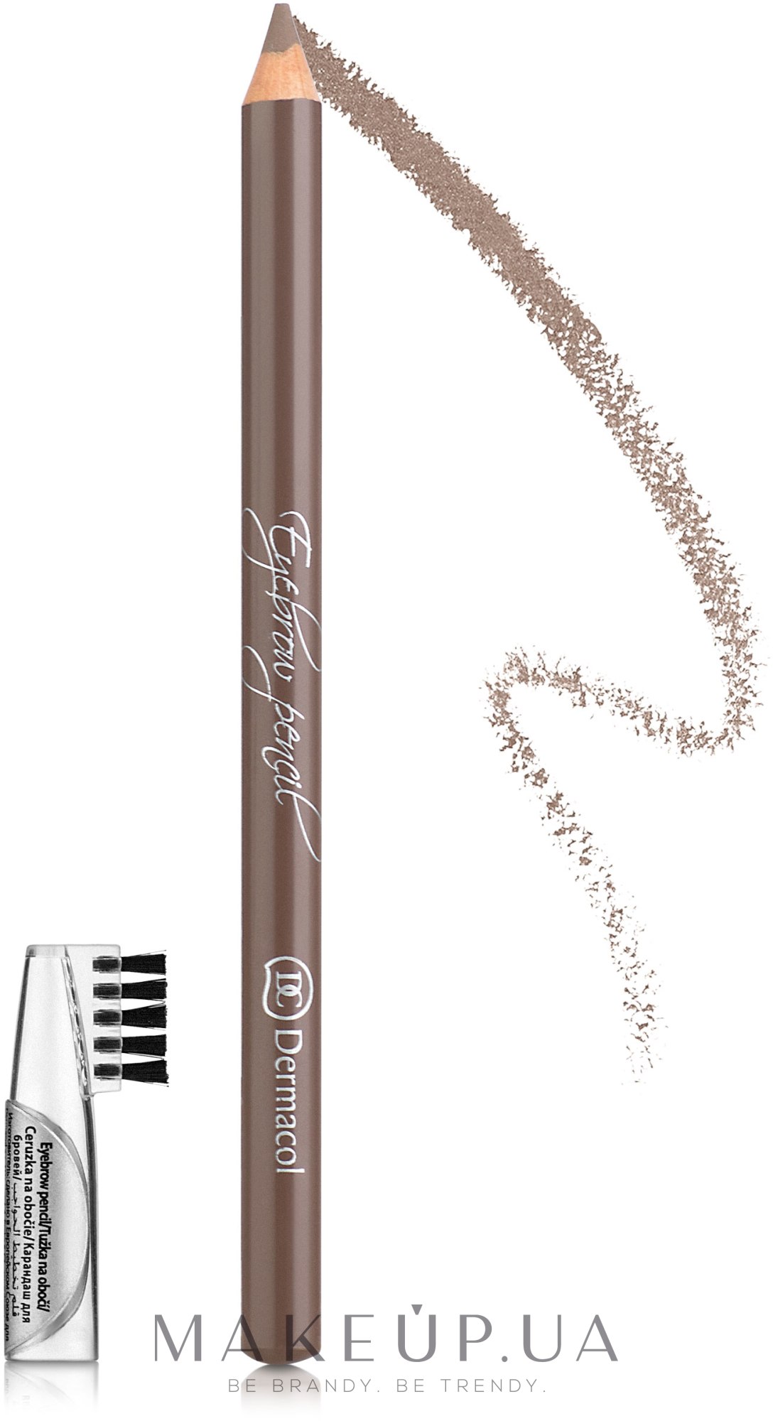 Мягкий карандаш для бровей - Dermacol Eyebrow Pencil — фото 1