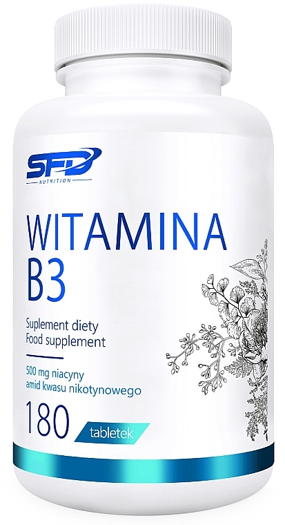 Харчова добавка "Вітамін B3" - SFD Nutrition Vitamin B3 — фото N1