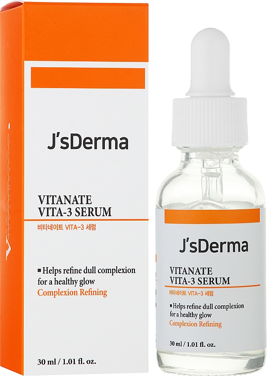 Сыворотка осветляющая для лица - J'sDerma Vitanate Vita-3 Serum  — фото N2