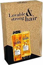 Парфумерія, косметика Набір - Gliss Kur Oil Nutritive Lovable & Strong Hair (shm/250ml + balm/200ml)