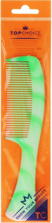 Гребень для волос, 60410, зеленый - Top Choice — фото N1