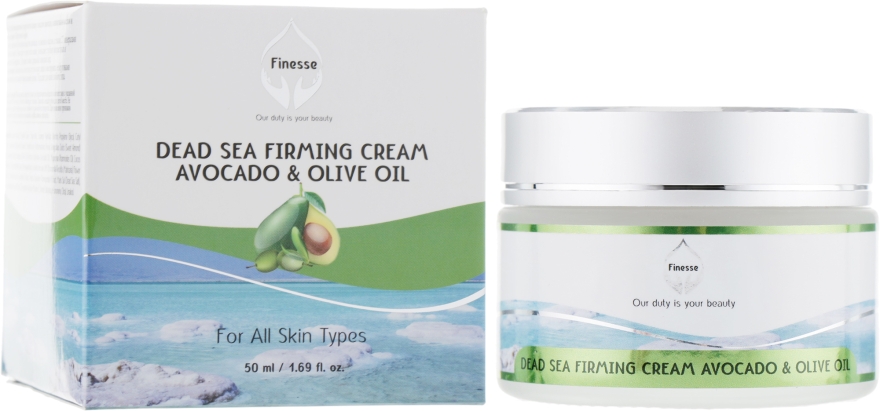 Крем для повышения упругости кожи с маслом авокадо и оливок - Finesse Dead Sea Firming Cream Avocado & Olive Oil 