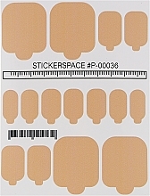 Дизайнерские наклейки для педикюра "Wraps P-00036" - StickersSpace — фото N1