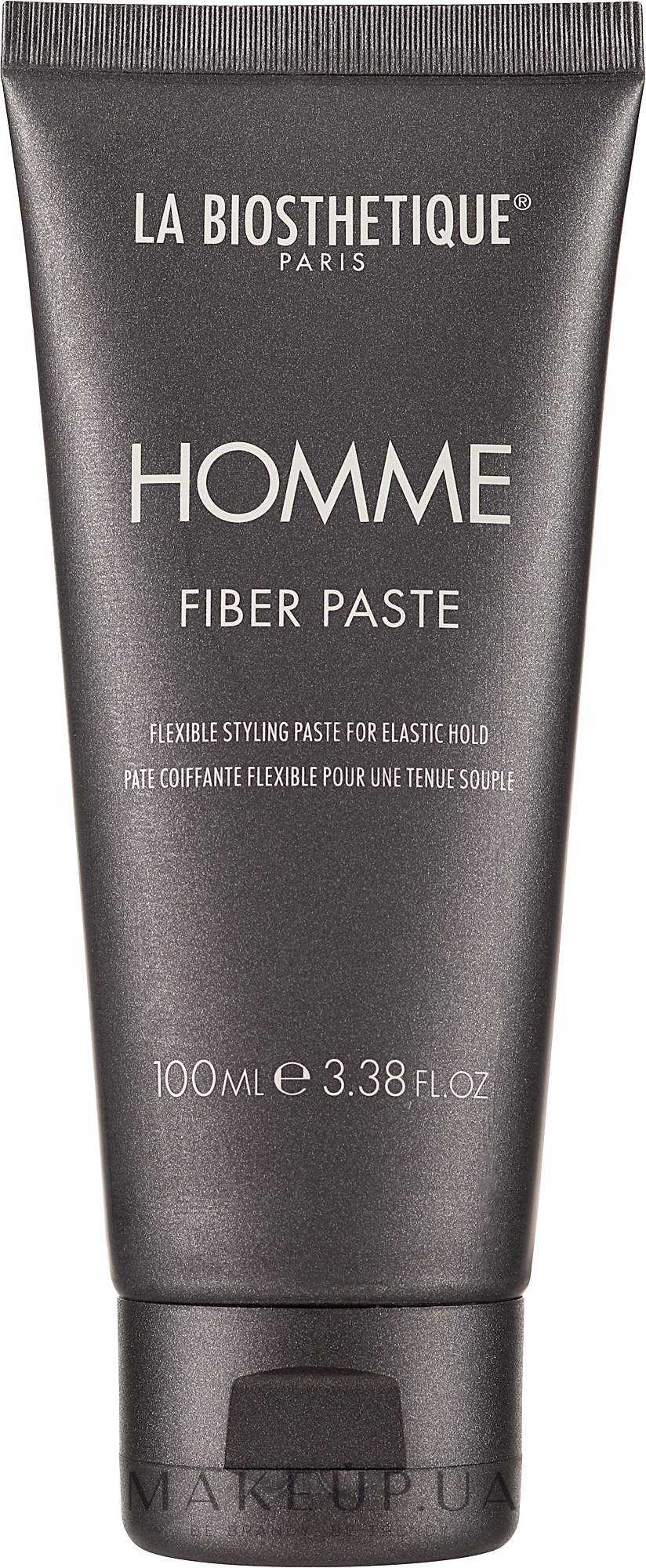 Паста-тянучка для волос с атласным блеском - La Biosthetique Homme Fiber Paste — фото 100ml