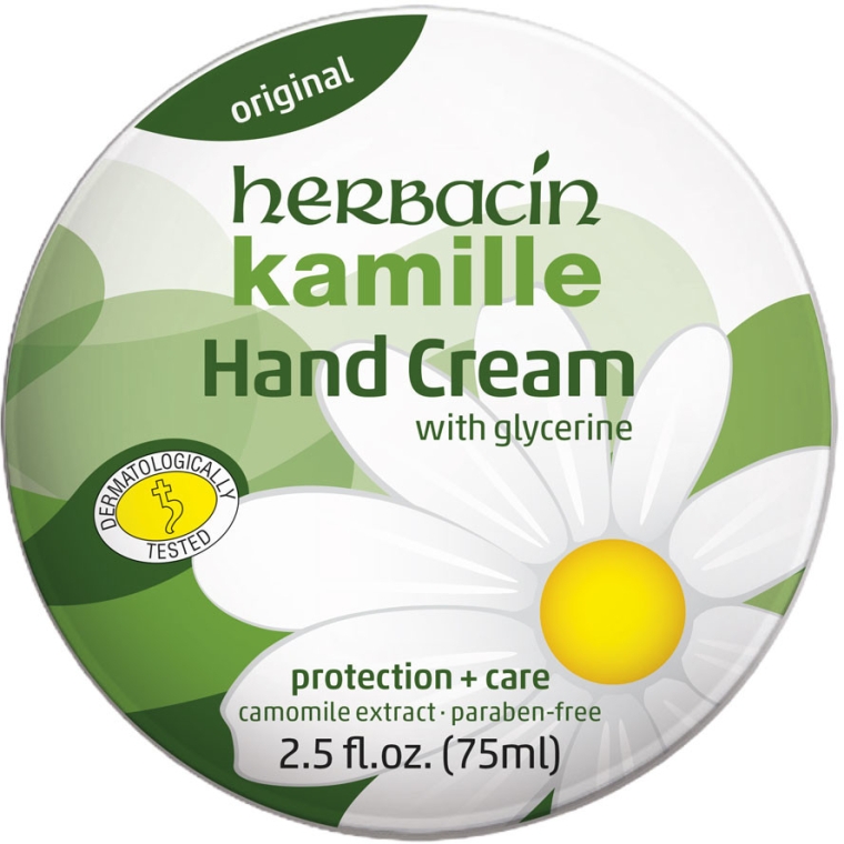 Оригинальный крем для рук, в жестяной банке - Herbacin Kamille Hand Cream Original