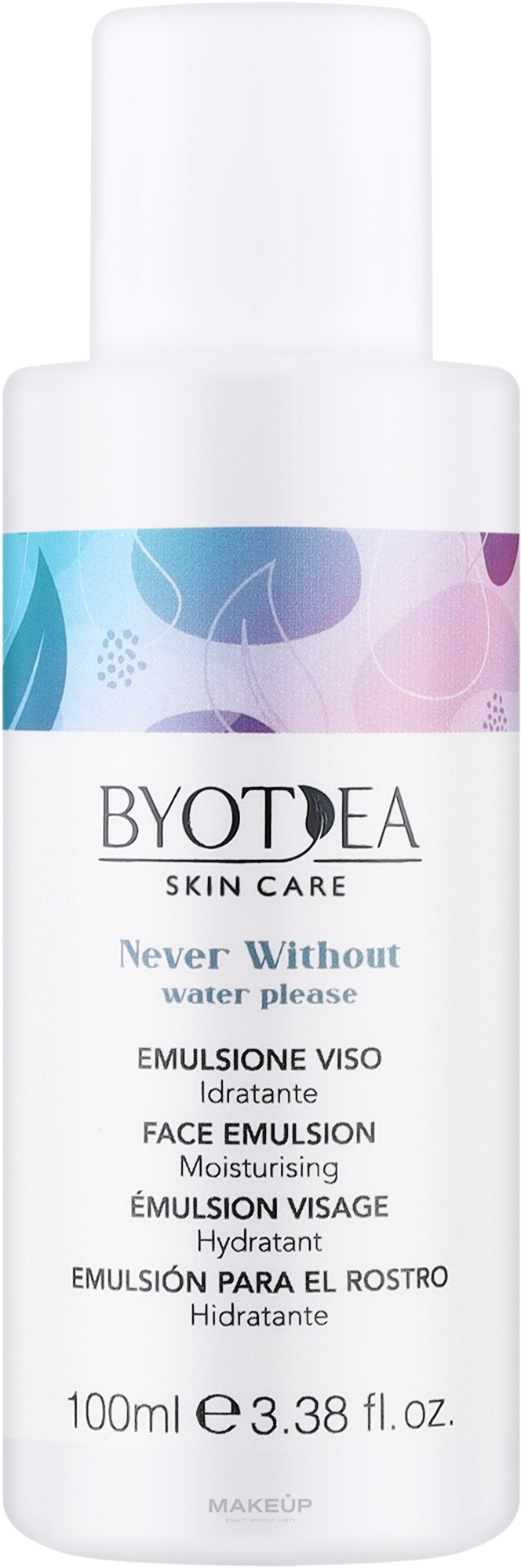 Зволожувальна емульсія для обличчя - Byothea Byotea Never Without Water Please Moisturising Emulsion — фото 100ml