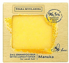 Твердий шампунь-кондиціонер - Stara Mydlarnia Manuka Honey 2in1 Shampoo Bar — фото N1