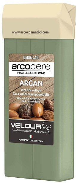 Воск в кассете "Аргановый" - Arcocere Professional Wax Argan Bio Roll-On Cartidge — фото N1