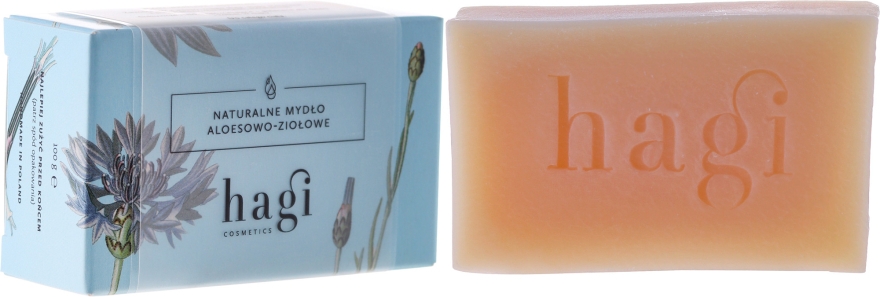 Натуральне мило з екстрактом алое вера - Hagi Soap — фото N1
