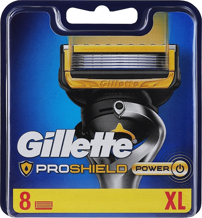 Сменные кассеты для бритья, 8 шт - Gillette Proshield Power Razor 8 Pack — фото N1