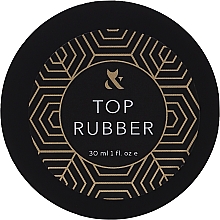 Парфумерія, косметика Топове покриття для нігтів із липким шаром - F.O.X Top Rubber (банка)