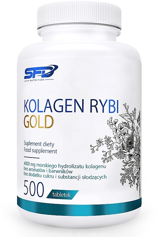 Пищевая добавка "Коллаген рыбный", в таблетках - SFD Nutrition Kolagen Rybi Gold — фото N1