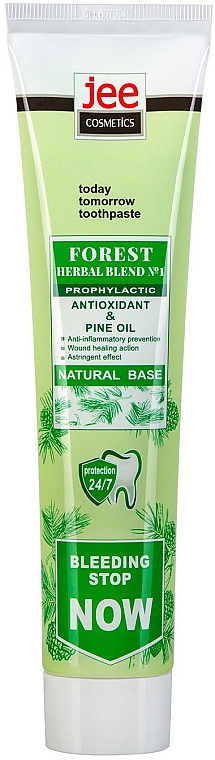Профілактична зубна паста "Лісова" (Лікувальний збір №1) - Jee Cosmetics Forest Herbal Blend №1 — фото N1