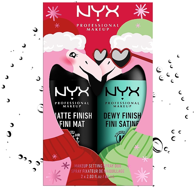 Набор спреев для фиксации макияжа - NYX Professional Makeup Setting Spray Duo(spray/2x60ml) — фото N1