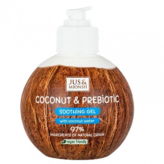 Гель для тіла, обличчя та волосся - Jus & Mionsh Coconut & Prebiotic Soothing Gel — фото N1