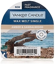 Парфумерія, косметика Ароматичний віск - Yankee Candle Wax Melt Amber & Sandalwood