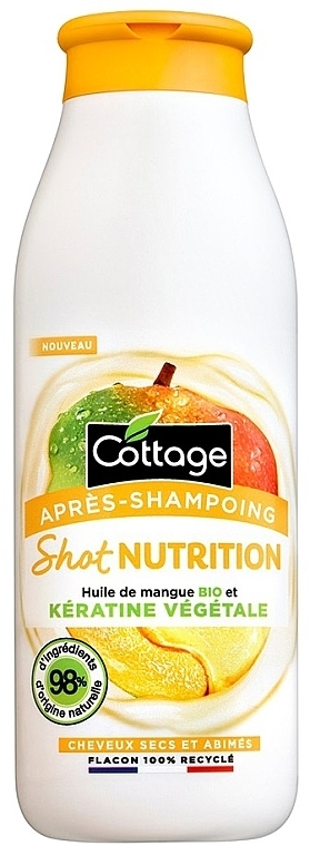 Кератиновий кондиціонер з олією манго - Cottage Shot Nutrition Hair Conditioner — фото N1