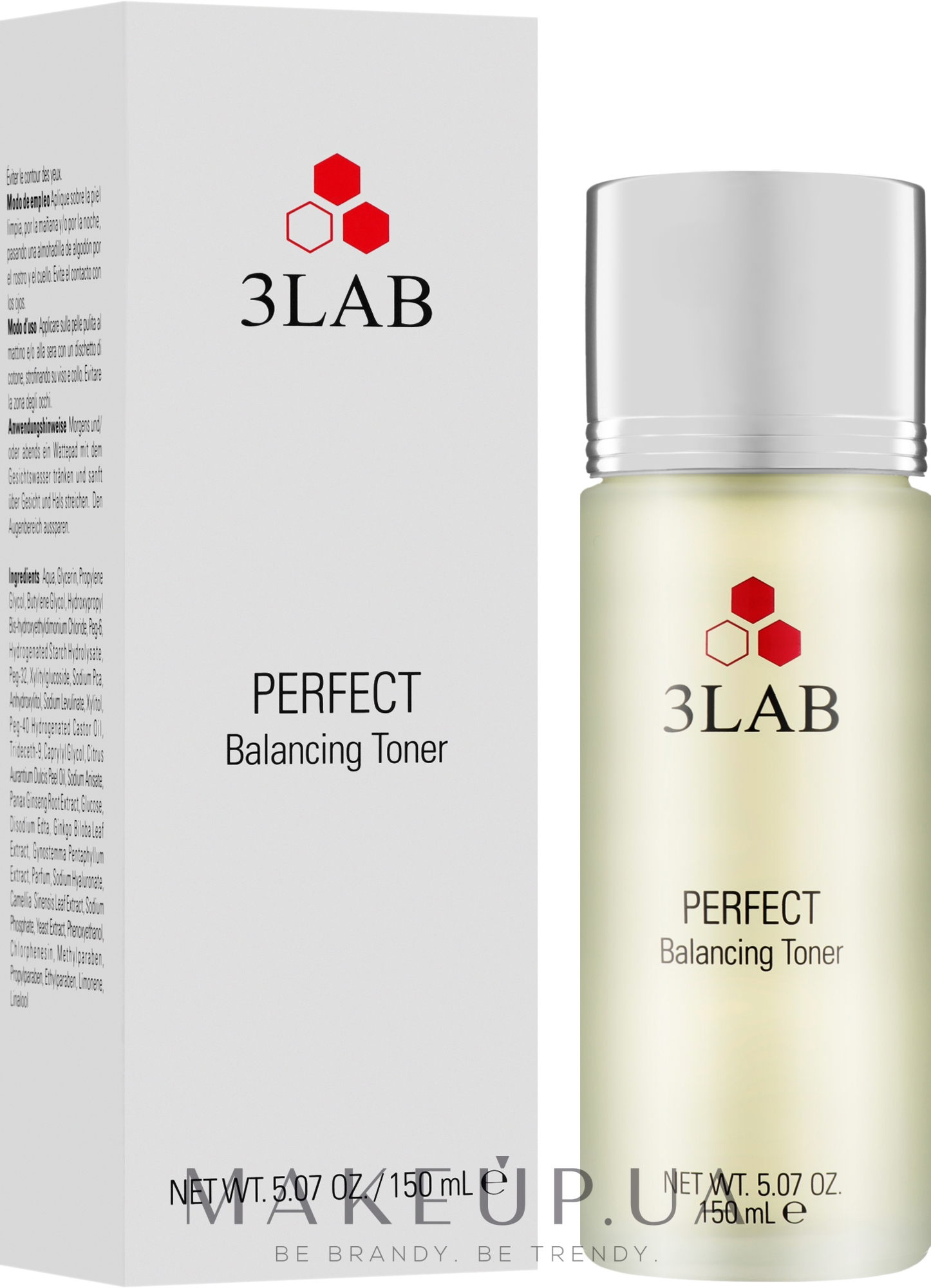 Зволожувальний тонік для шкіри обличчя  - 3Lab Perfect Balancing Toner — фото 160ml