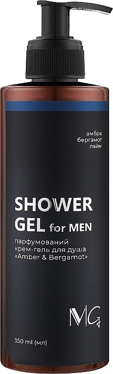 Парфумований чоловічий крем-гель для душу - MG Spa Amber & Bergamot Shower Gel For Men — фото N2