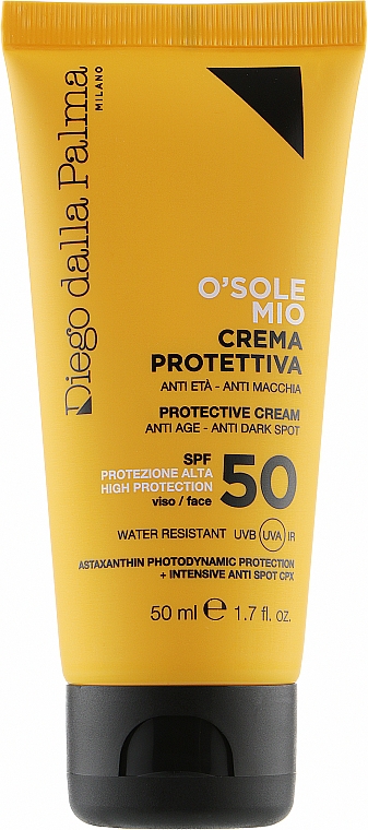 Антивозрастной солнцезащитный крем для лица против пигментации - Diego Dalla Palma SPF50 — фото N1
