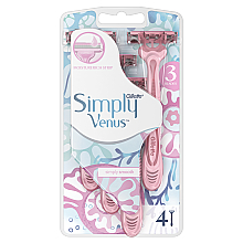 Набір одноразових станків для гоління "Simply Smooth" - Gillette Venus Simply 3 — фото N2