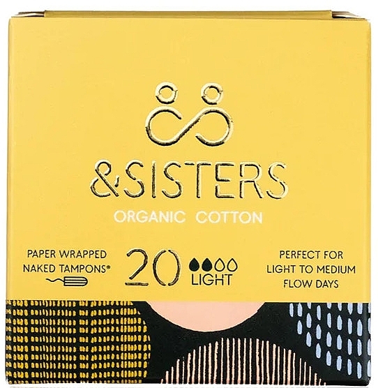 Гігієнічні тампони, 20 шт. - &Sisters Naked Tampons Light — фото N1