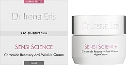 Нічний крем проти зморщок із церамідами - Dr Irena Eris Sensi Science Ceramide Recovery Anti-Wrinkle Night Cream — фото N2