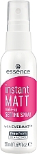 Духи, Парфюмерия, косметика Спрей для фиксации макияжа - Essence Instant Matt Make-up Setting Spray