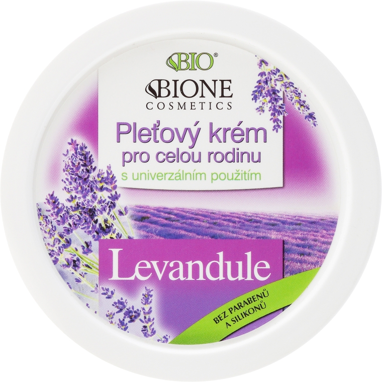Универсальный семейный крем - Bione Cosmetics Lavender Facial Cream Whole Family — фото N1