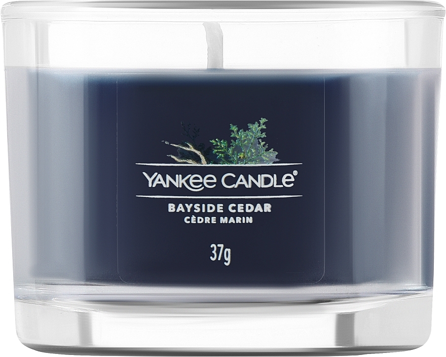 Ароматична свічка в склянці - Yankee Candle Bayside Cedar (міні) — фото N1