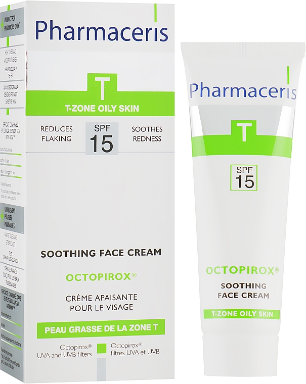 Крем заспокоюючий роздратування шкіри обличчя - Pharmaceris T Octopirox Soothing Cream — фото N4