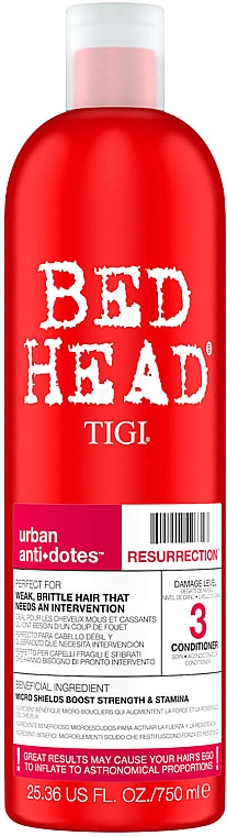 Кондиціонер відновлюючий для слабкого ламкого волосся - Tigi Bed Head Urban Antidotes Resurrection Conditioner