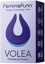 Вібратор для клітора, з тріпотливим кінчиком, фіолетовий - Femme Funn Volea Fluttering Tip Vibrator — фото N4