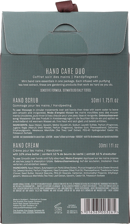 Набір - Scottish Fine Soaps Gardeners Therapy Hand Care Duo (scr/50ml + cr/30ml) — фото N3